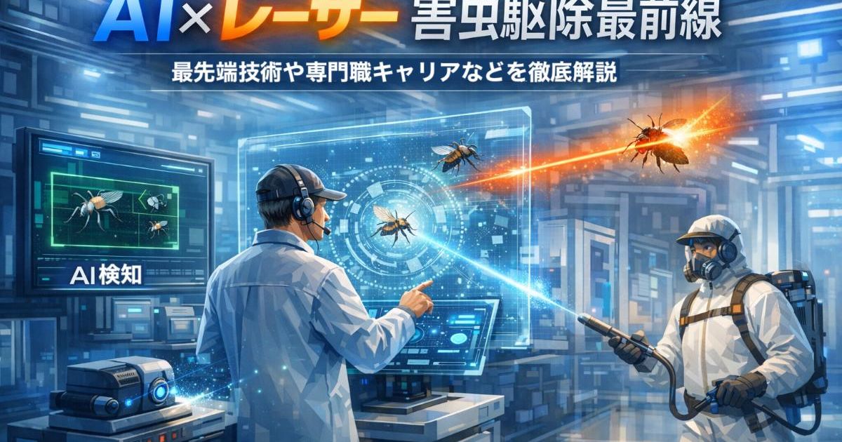 AI・レーザーで進化する害虫駆除の最前線｜最先端技術や専門職キャリア